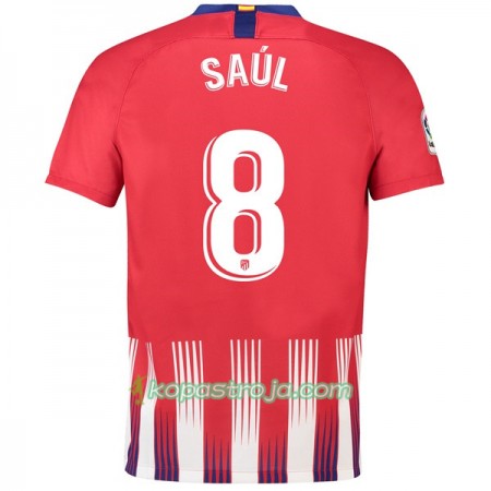 Billiga Fotbollströjor Atlético Madrid Saul 8 Hemma tröja 2018/19 Kortärmad